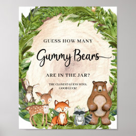Trä från trädjur på träbetet Gummy Bears Poster