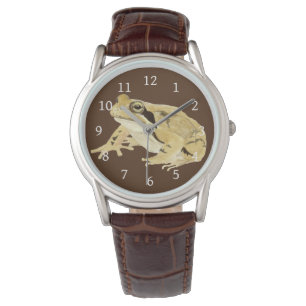 Trä Frog Armbandsur