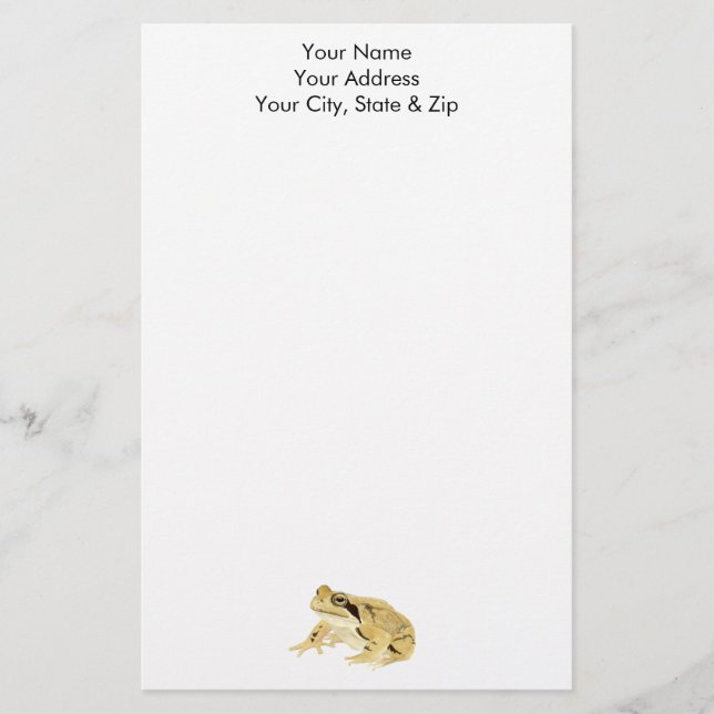 Trä Frog Brevpapper (Framsida)