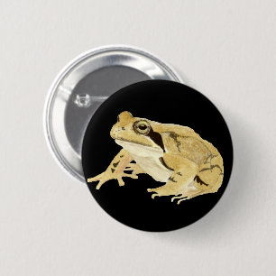 Trä Frog Knapp