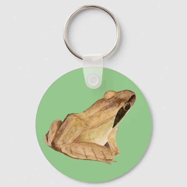 Trä Frog Nyckelring (Framsida)