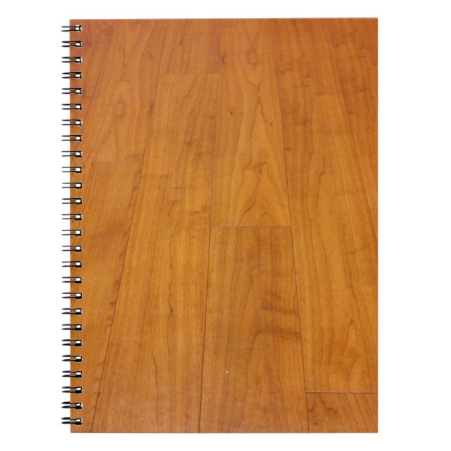 Trä Golv Parquetry Parquet Laminate Brown Anteckningsbok Med Spiral (Framsidan)