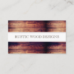 Trä Grain Rustic Grått Blue Monogram Visitkort