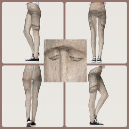 Trä Grain Soulful Ögon Leggings