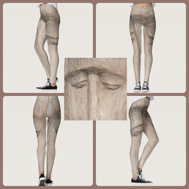 Trä Grain Soulful Ögon Leggings (Skapare uppladdad)