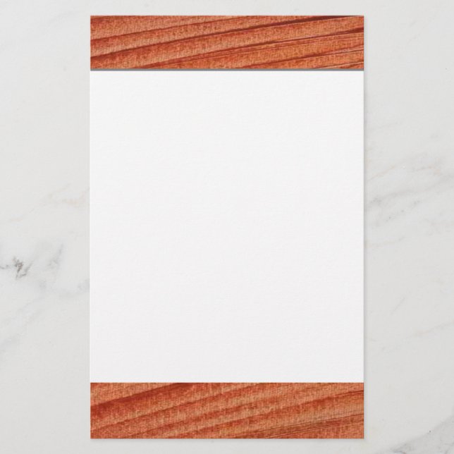 Trä Grain Stationery Brevpapper (Framsida)