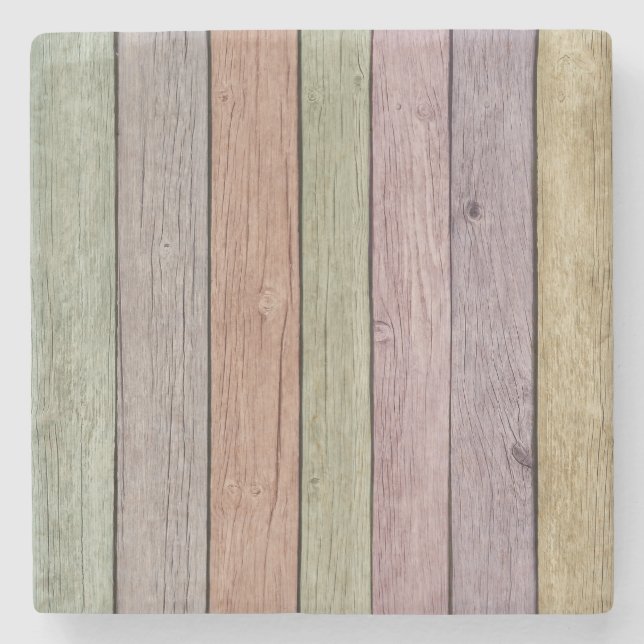 Trä Grain Stenunderlägg (Framsidan)