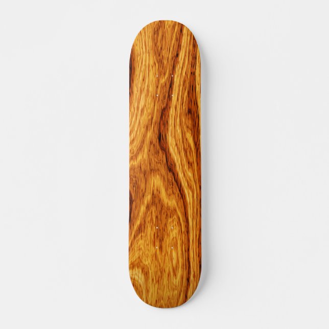 Trä Grain Struktur Background Mini Skateboard Bräda 18,5 Cm (Framsida)