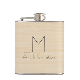 Trä Grain Struktur Monogram Fickplunta