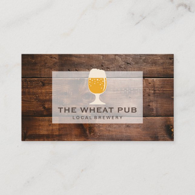 Trä Grain Visitkort (Framsida)