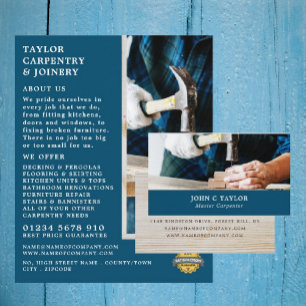 Trä & Hammare, Snickeri, Snickare Reklam Reklamblad