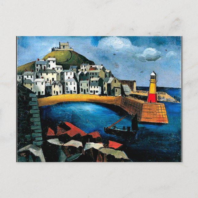 Trä - hamnen vykort (Framsida)