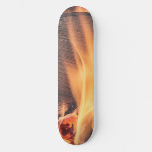 Trä i brand mini skateboard bräda 18,5 cm