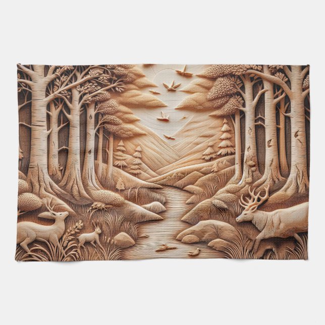 Trä Kökshandduk (Horisontell)