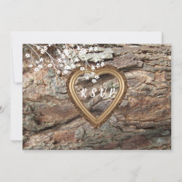 Trä, Land Rustic, Anpassningsbar OSA, respons Inbjudningar