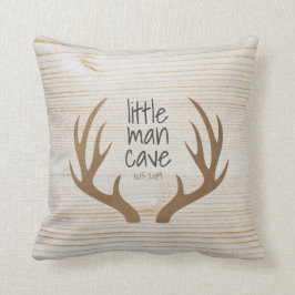 Trä och horn Liten mans grotta Nursery Kudde