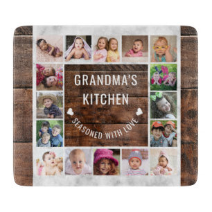 Trä och marmor 16 Fotokollage Grandmas köks