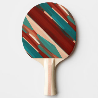 Trä och turkos pingisracket
