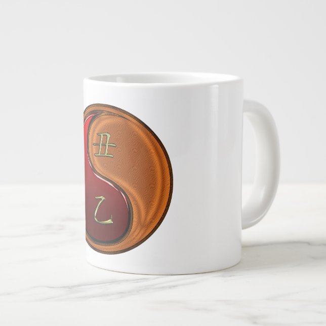 Trä Oxe Jumbo Mugg (Framsida höger)