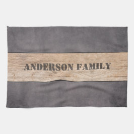 Trä på Mörkens bakgrund, Familj Namn Kökshandduk