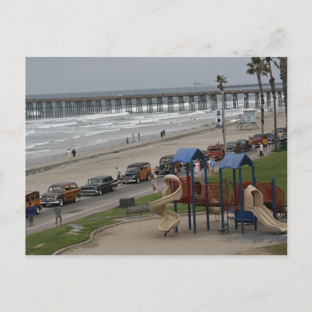 Trä på stranden vykort (Framsida)