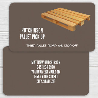 Trä Pallet Visitkort