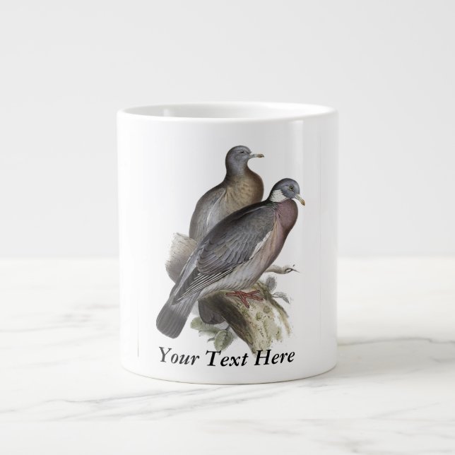 Trä Pigeon Jumbo Mugg (Framsidan)