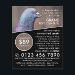 Trä Pigeon, Pest Control Advertising Flygblad<br><div class="desc">Trä Pigeon,  Pest Control Advertising Flyer av Affärskortet Store.</div>