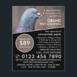 Trä Pigeon, Pest Control Advertising Flygblad<br><div class="desc">Trä Pigeon,  Pest Control Advertising Flyer av Affärskortet Store.</div>
