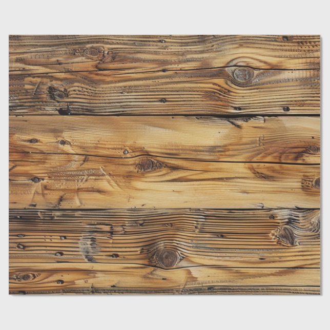 Trä Presentpapper (Platt)