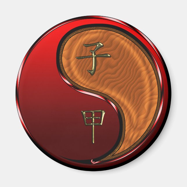 Trä Råtta Magnet (Framsidan)