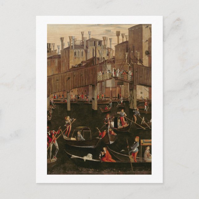 Trä Rialto Bridge, från Miracle of the Reli Vykort (Framsida)