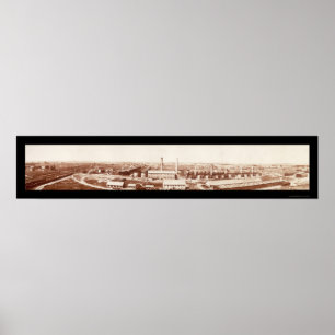 Trä River Refinery Photo 1908 Poster