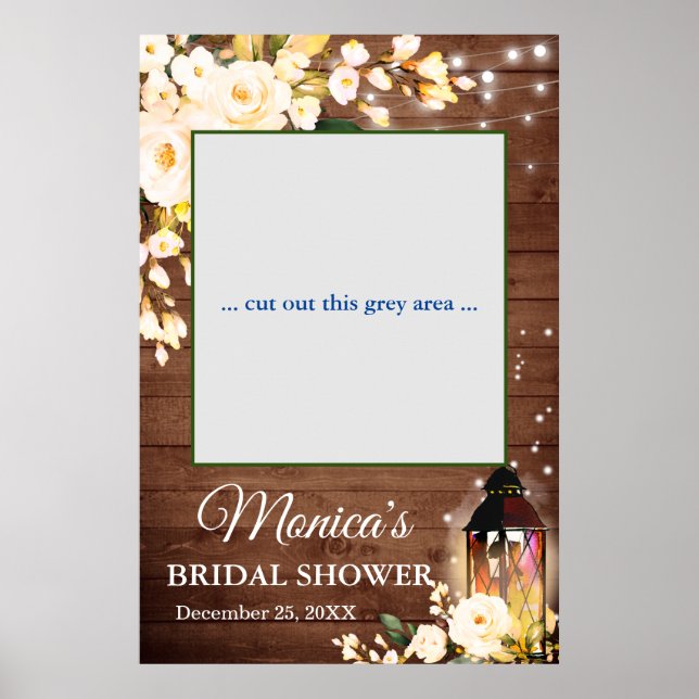 Trä &  Ro Rustic Möhippa Photo Prop Poster (Framsidan)