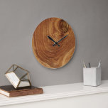 Trä Rustik Tek Trästruktur Trämönster Foto Stor Klocka<br><div class="desc">En närbildsfotografi av en rustik mörk chokladbrun teakveds textur. En enkel och minimalistisk trätecknad design.</div>