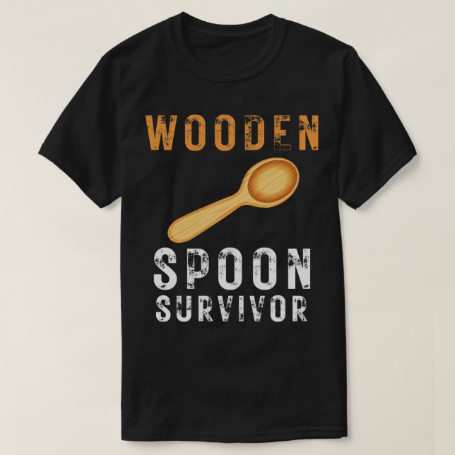 Trä Spoon Survivor 15 T Shirt (Design framsida)