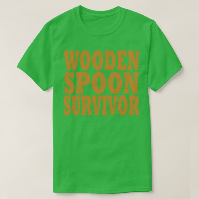 Trä Spoon Survivor 3 T Shirt (Design framsida)
