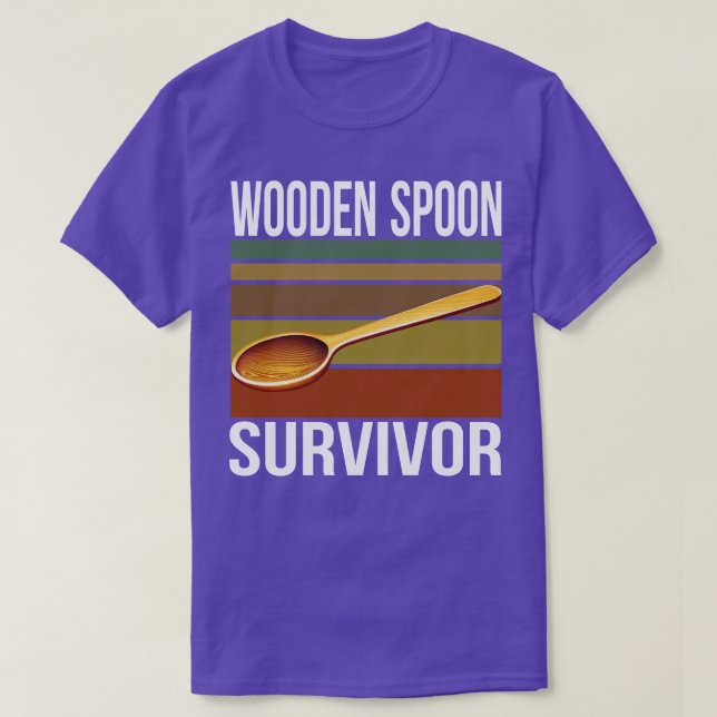 Trä Spoon Survivor 4 T Shirt (Design framsida)
