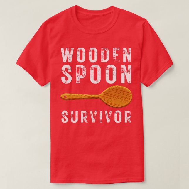 Trä Spoon Survivor 9 T Shirt (Design framsida)