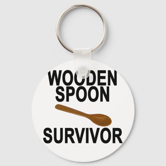 Trä Spoon Survivor Light T-Shirt.png Nyckelring (Framsida)