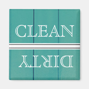 Trä Stil Dishwasher Magnet Clean & Dirty