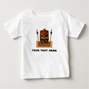 Trä Tiki Mask Vintage Retro Aloha Hawaiianskt Tee Shirt