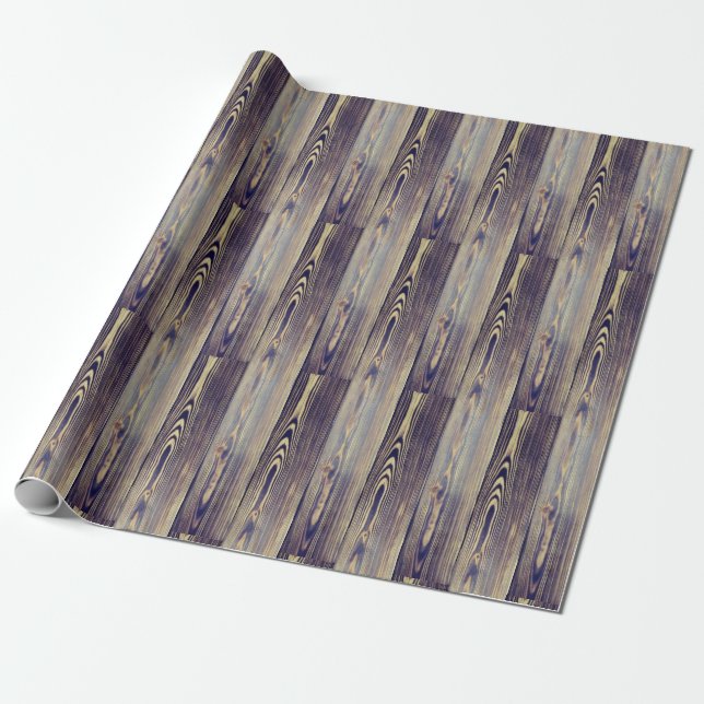 Trä Tile Presentpapper (Utrullad)