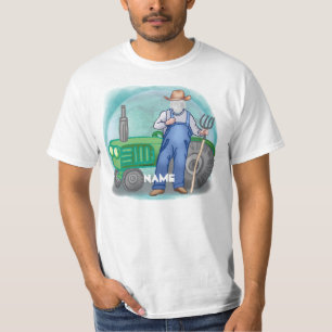 Traactor Farmer Ansikte Tee