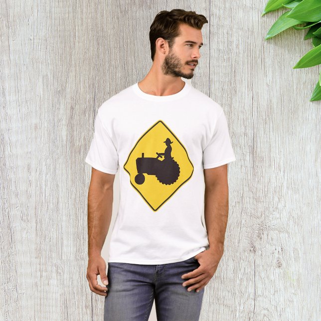 Traactor Road Sign Manar T-Shirt (Skapare uppladdad)