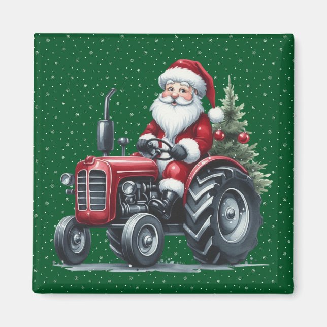 Traactor Santa Magnet (Framsidan)