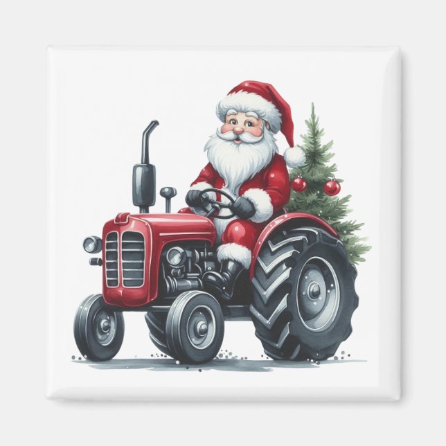 Traactor Santa Magnet (Framsidan)