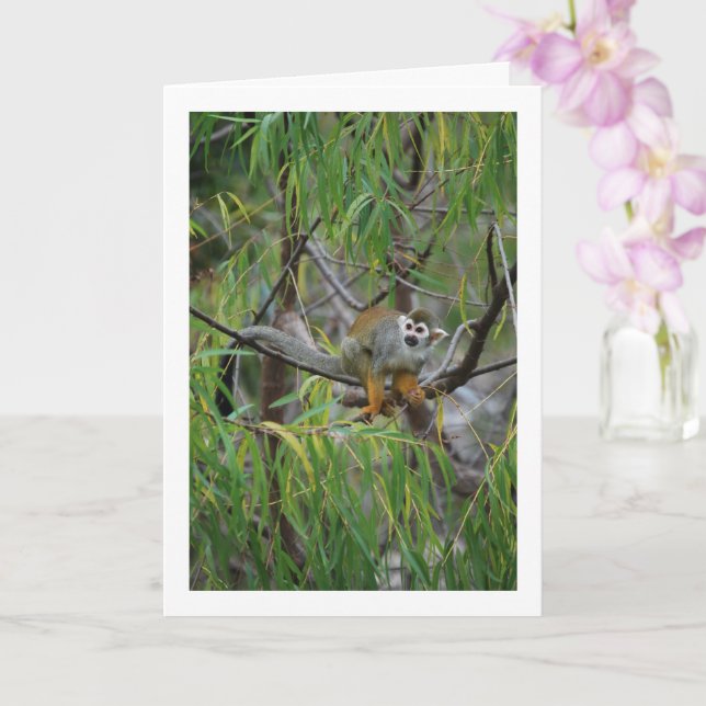 Träapplikation Kort (Orkide)