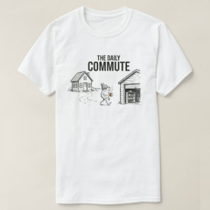 Träarbetare Daglig Pendling Kaffer – Rolig Snickar T Shirt