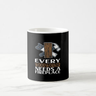 Träarbetare Träbearbetning Present Kaffemugg